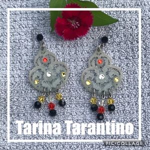 Tarina Tarantino Chandelier Earrings Blue Gray